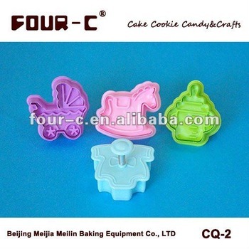 Plastic animal shaped plunger cookie cutter,cookie tools