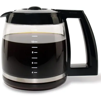 Replacement Glass Carafe Pot for Cuisinart 12-Cup Coffee Maker Model DCC-1200PRC