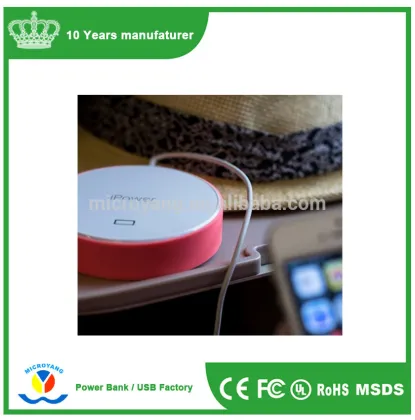 IPower Manufacturer supply small round power bank