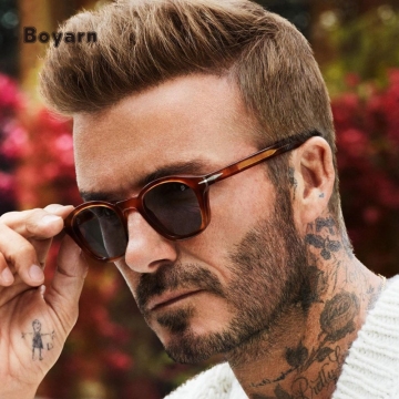 Boyarn Retro Square Okulary przeciwsłoneczne - odcienie UV400 dla mężczyzn i kobiet