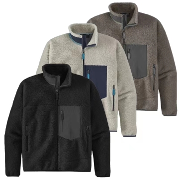 Winterdikke polaire losse fleece jas met sherpa bont - buitenthermische jas voor mannen