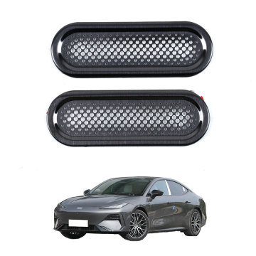 OEM Otomotif Stainless Steel Interior Accessories untuk 2024 Geely Galaxy E8 Pilar Depan Ventilasi Upara Debu Tanduk Tanduk