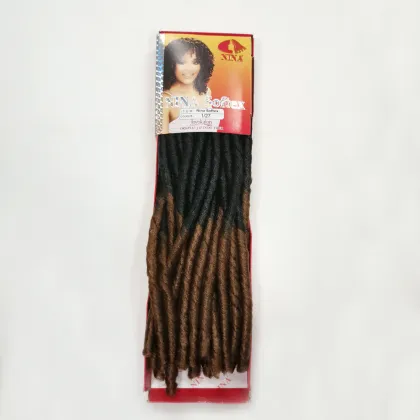 Ombre color 14" Orgao Cabelos Cacheado Dread Original Nina Softex Crochet Braids