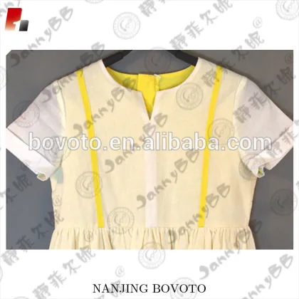 Girl clothing child yellow lining casual dress