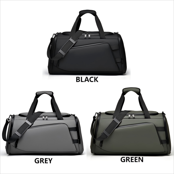 Waterproof dry-wet separation fitness handbag