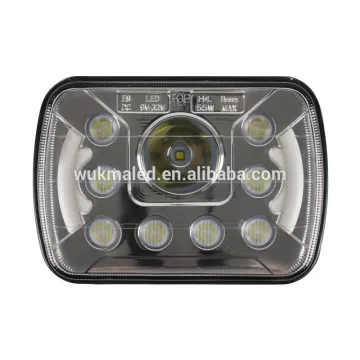 7x6 H6052 / H6054 Chrome Headlight projector Sealed Beam Headlight housing repalcement