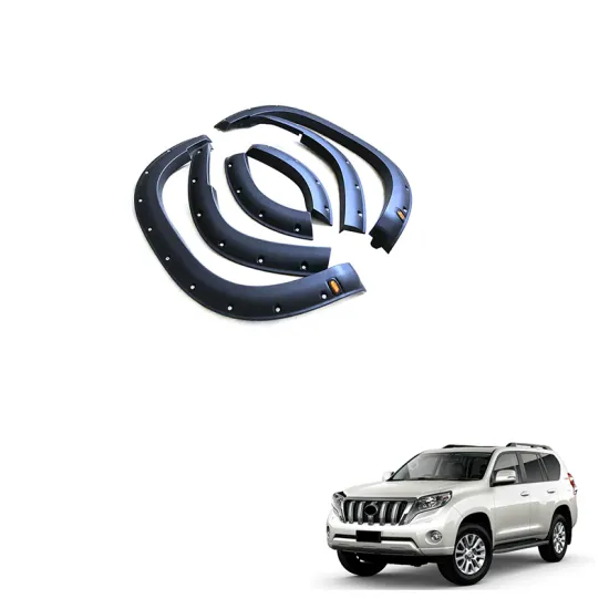 Gobison Car Accessories Fender Cover Protection Wheel Brow for Toyota Prado 2018-2022 Fender Flares