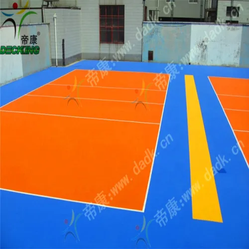 Interlocked Modular Floor Used In Volleyball Game, High Quality