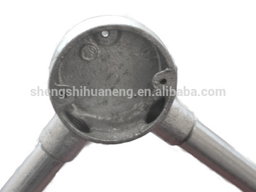 Single gang BS 4662 galvanized steel Conduit Boxes