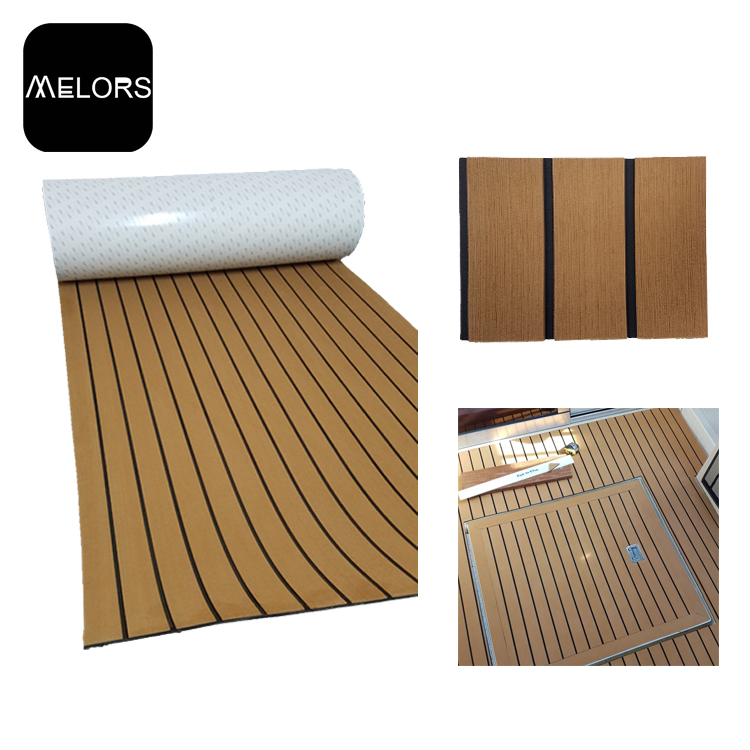 Plancher de bateau en mousse EVA marine de couleur marron clair