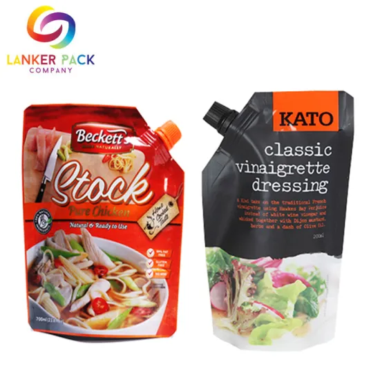 Food Grade Sauce Spout Pouch Tomato Packaging