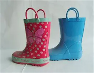 Cute rubber rain boots for kids