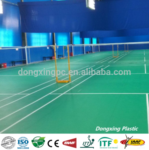 portable synthetic BWF approved indoor badminton court mat