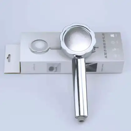 Handheld shower nozzle pressurized with scrubbing function