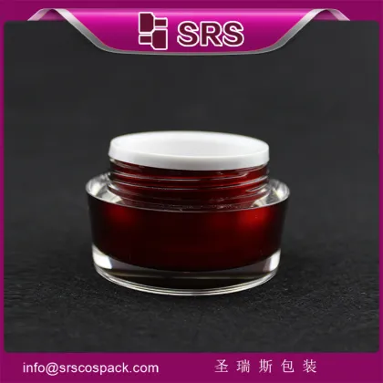 China luxury cosmetic acrylic jar container ,old round acrylic jar for cream