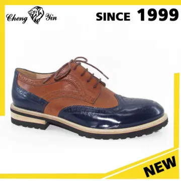 italian brand designs Genuine cow leather dress men shoes with Rubber outsole