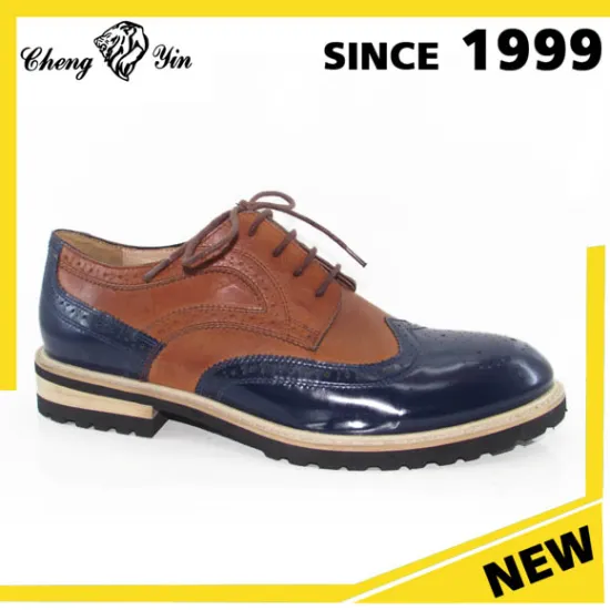 italian brand designs Genuine cow leather dress men shoes with Rubber outsole