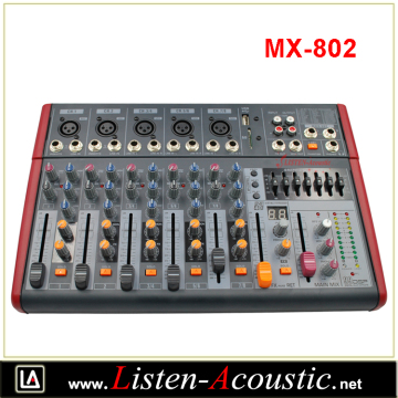 MX-802 New Professional 8 Channels Audio Mixer