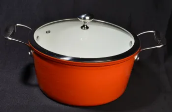 Cast Iron Dutch Oven with Enamel Coating