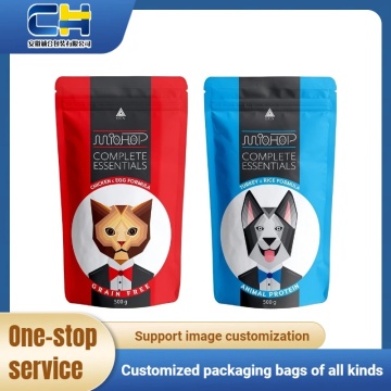 Самозапечатывающиеся пакеты на молнии премиум-класса для кормов для домашних животных