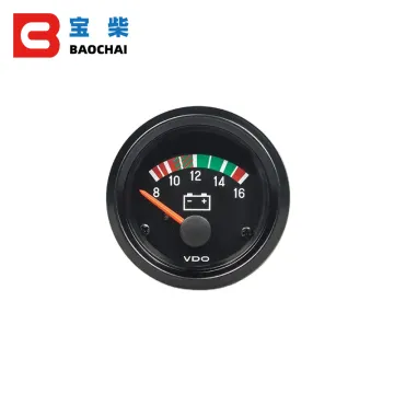 12V-24V VDO Voltmeter for Diesel Generator Sets - 8-16V/16-32V Range