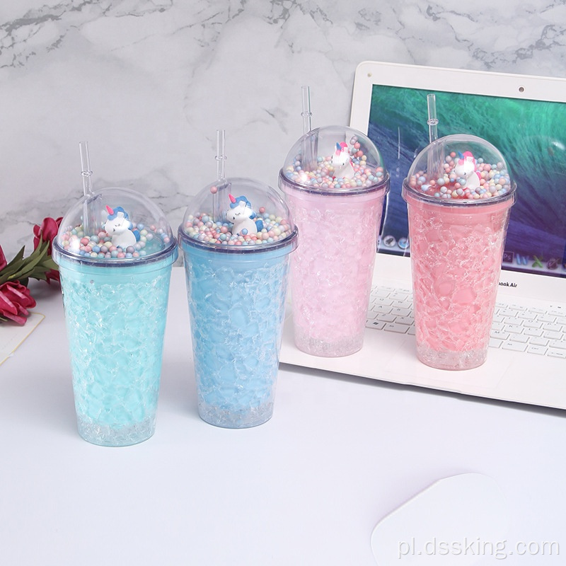 Summer Ice Cup Microview Straw Water Cup
