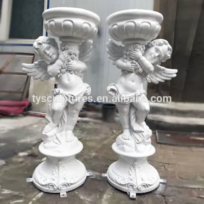 Factory in stock fiberglass resin flower pot