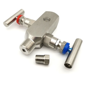 Stainless Steel Integrated Two-Valve Group Pressure Transmitter Valve Manifold