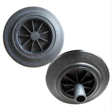 8 Inch Waste Bin Solid Wheel with Axle