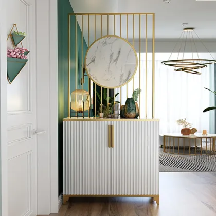 Modern Marble Cabinet for Entryway and Living Room Partition