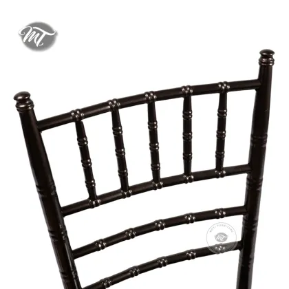 Dubai Wedding Chivari Tubular Metal Black Tiffany Chairs for Event Catering