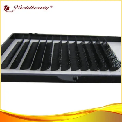 Black Individual J Curl Mink Eyelash Extensions Strip For Girls