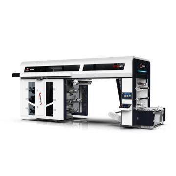 QIANGTUO 260m/min Plastic Semi Servo Central Drum 6-Color CI Flexo Printing Machine