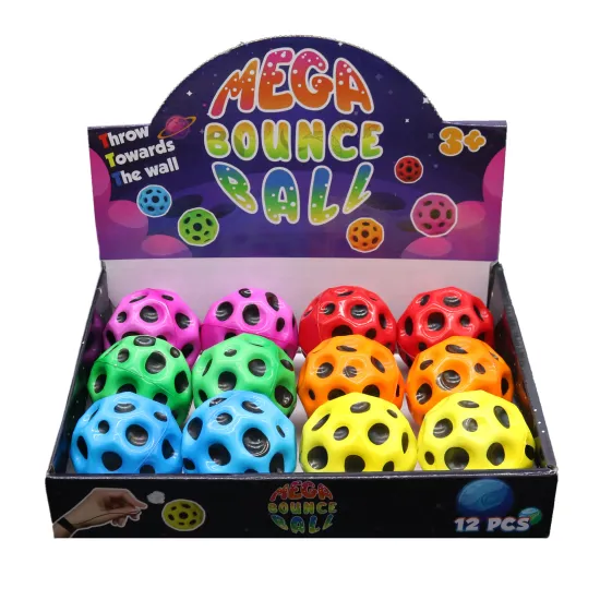 PU Factory's 70mm High Bounce Stress Relief Moon Ball: Durable and Inspiring Interactive Training Aid for Children