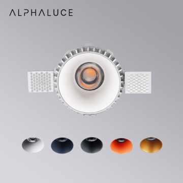 Dimmable Commercial LED Ceiling Lights - Anti-Glare Trimless Recessed Downlights