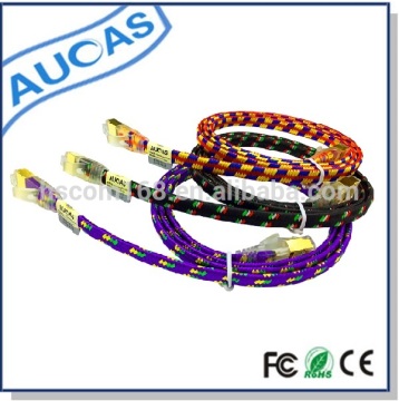 copper cable hot prices shielded flat cat7 patch cord cable length 1000ft