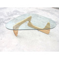 Table basse Isamu Noguchi avec plateau en verre