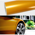satin metallic yellow car wrap vinyl