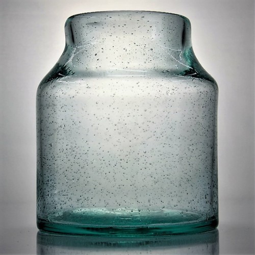 فقاعة خضراء معاد تدوير الزجاجة الزجاج الزجاج إن مزهرية زجاجية
