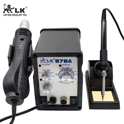 Two-in-One Soldering Station with LK 878A Soldering Irons for Rework
