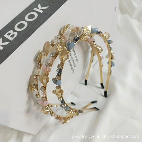 Wholesale Bulk New Fashion Hair Hoop Jewelry - Shiny Bridal Wide Pearl Headbands