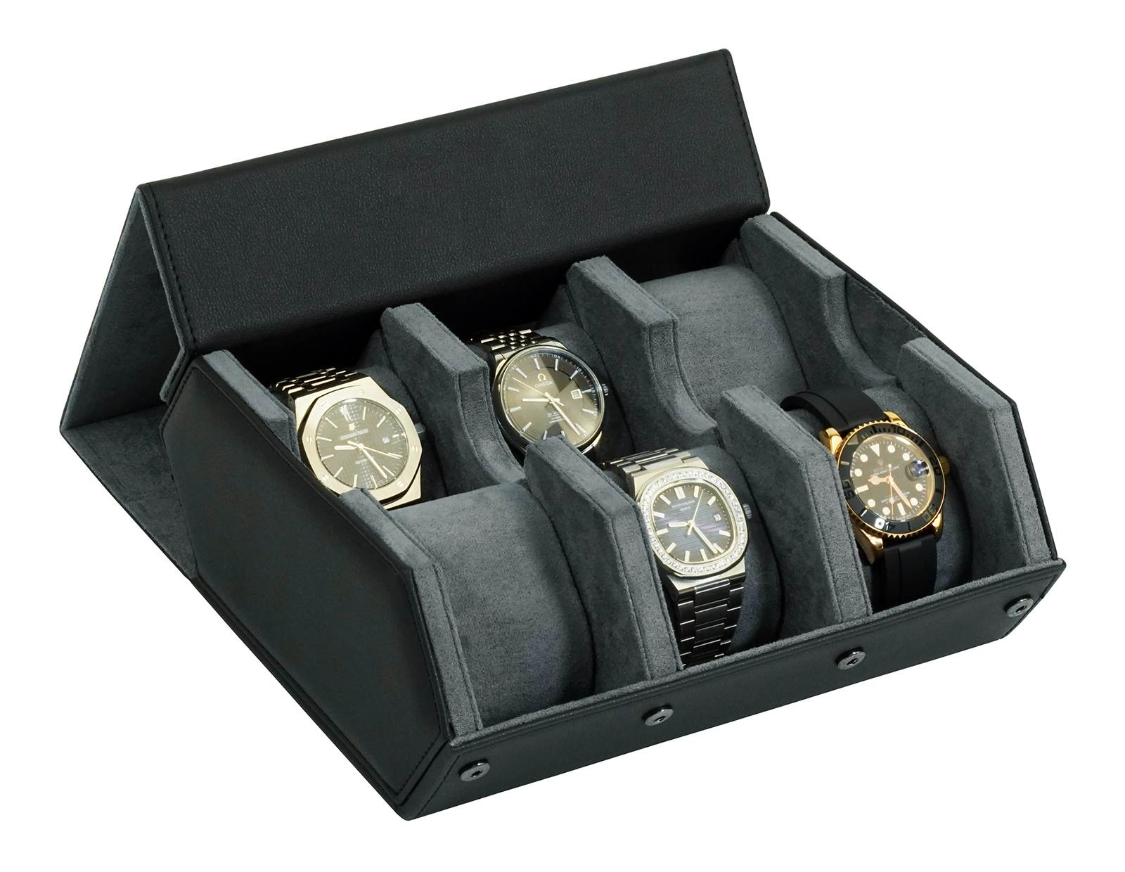 New cross cowhide eight piece watch storage box