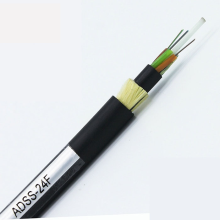 ADSS/OPGW Aerial Fiber Optic Cable 200m singlemode 24 core ADSS Fiber Optic Cable Manufactory