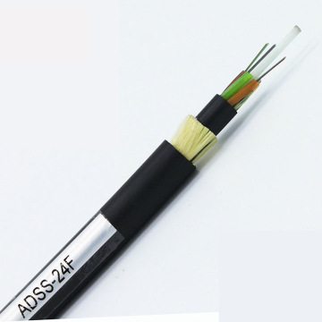 ADSS/OPGW Aerial Fiber Optic Cable 200m singlemode 24 core ADSS Fiber Optic Cable Manufactory