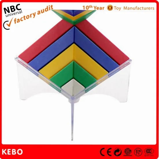 ABS Colorful Pyrimad Toys for DIY