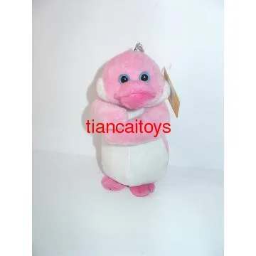 pink stuffed penguin