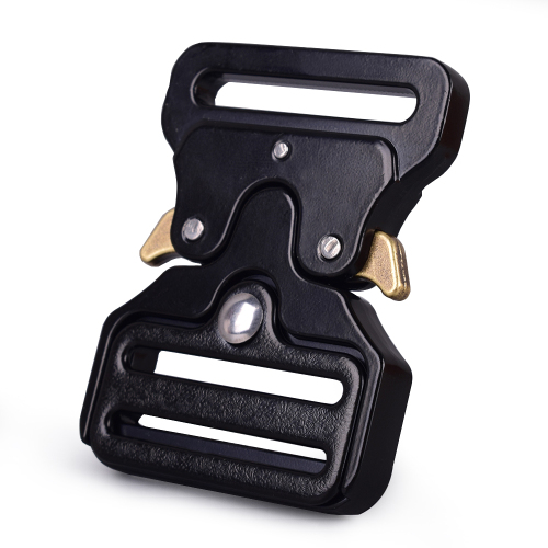 38mm Heavy Duty 300KG Steel Black Electrophoresis Pull Clasp Belt Buckle Cobra Buckle