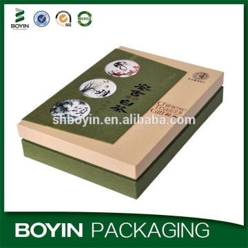 Decorative Chinese painting paper tea gift box design