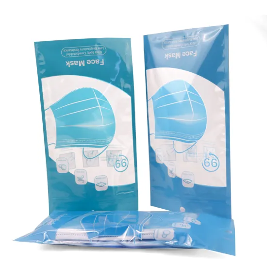 Logo printed Face  Packaging Bag N95 Plastic Bag