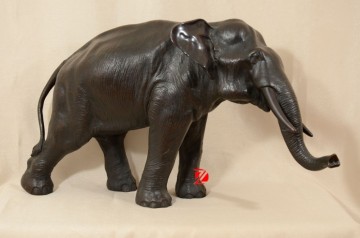 hot large vivid elephant statue